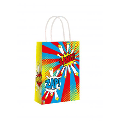 Comic-Tasche mit Griff, 14x21x7 cm - Stilvoll & Praktisch für den Alltag