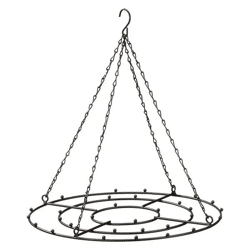 Compact Black Round Wall Frame, Decorative, 33cm Diameter