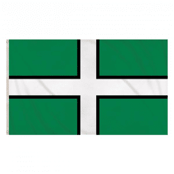 County-Devon-Flagge 5 Fuß x 3 Fuß – große, langlebige Flagge für lokale Stolz und Veranstaltungen in Devon