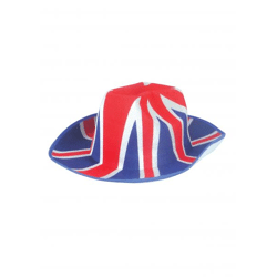 Cowboy Hut Union Jack Für Erwachsene - Britisches Flaggen-Design Western-Zubehör
