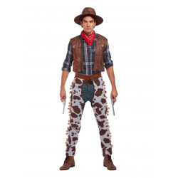 Cowboy-Kostüm für Erwachsene, Western-Outfit für Fasching und Karneval