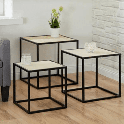 Cube-Tischset, 3-teilig – Modern und Platzsparend