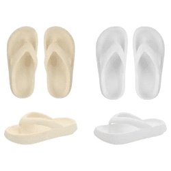 Damen Flip-Flops mit Wolkenmuster - Bequeme Sommer-Schlappen, 2er Set
