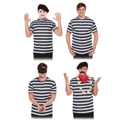 Damen Oberteil Schwarz-Weiß gestreift Für Erwachsene, Modisches Streifen-Top