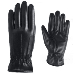 Damenhandschuhe aus PU-Leder, Elegant Schwarz, Robust & Modisch - 100