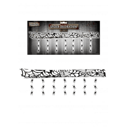 Deckendekoration mit Spinnen – 3 m, gruselige Halloween-Dekoration