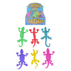 Dehnbare Eidechse, 11 cm, 6 verschiedene Farben, flexibles Spielzeug für Kinder