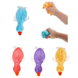 Dehnbare Süße Ente Spielzeug, 6er-Pack, Flexibel Figuren 6x17 cm - Niedliches Tier Set