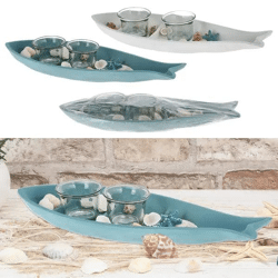 Decorative wooden paddle, 60cm - Stylish wooden paddle | Creative decoration paddle for nautical theme