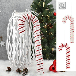 Dekorative Hänge-Zuckerstangen, 2er-Set, 30 cm Höhe