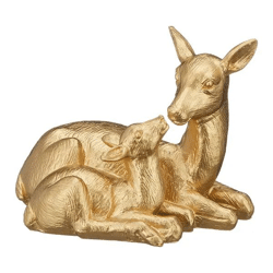 Dekorative Rehfamilie Figurenset, ca. 13 cm Höhe