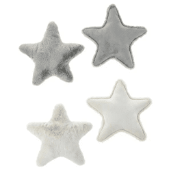 Dekorative Stern-Kissen - Set von 2, 45x45cm - Weiche und stilvolle Kissen für die Wohnkultur