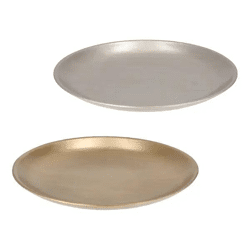 Dekorative Teller, 2er-Set, Durchmesser ca. 28cm - Elegante Wohnaccessoires