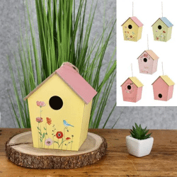 Dekorative Vogelunterkunft zum Aufhängen, 4er-Set, ca. 19cmH