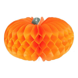 Dekorativer Kürbis Honeycomb, zum Hängen, ca. 30cm Breite – Festliche Halloween-Dekoration