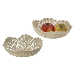 Dekoschale Makramee, ca. 30 cm Durchmesser – Moderne Boho-Schale | Rustikale Makramee-Aufbewahrung