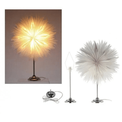 DELUXE Stehleuchte, Elegantes Design, ca. 60 cm Hoch, Modern