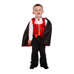 Deluxe-Vampir-Kostüm für Enkelkinder ab 3 Jahren – neues Halloween-Outfit