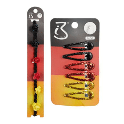 Deutsche Haaraccessoires-Set, 2er-Pack - Haarspangen und Haarband mit deutschen Motiven