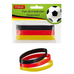 Deutschland Armbänder in Drei Farben – Stilvolles Fan-Accessoire