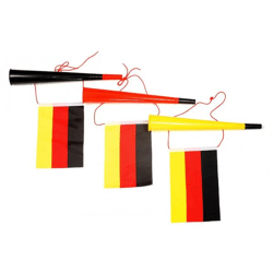 Deutschland Fan-Tröten – Patriotische Lärmmacher, 3er-Set