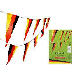 Deutschland Wimpelkette, 12 Wimpel, 4 Meter Länge – Ideal für Feiern
