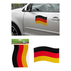 Deutschlandfahne Automagnet, Großformatig 21x15 cm, Wetterfest & Haftstark