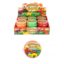 Dinosaurier-Schleim, 40 g, 7 x 2 cm, verschiedene Farben – lustiges prähistorisches Spielen