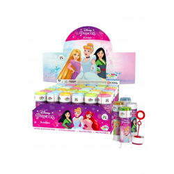 Disney Princess Bubble Tubs 60ml mit Puzzle-Labyrinth-Spiel - Kinder Seifenblasen-Set