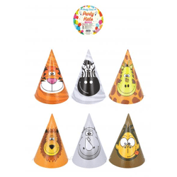 DIY-Montage Dschungel Kegelhüte, 16,5 cm – 6 verschiedene Farben