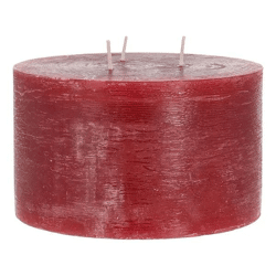 Dreidocht-Kerze in Altrot, Durchmesser 15cm - Atmosphärisches Licht