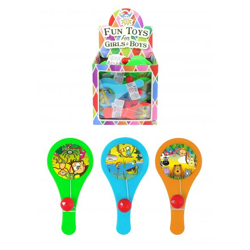 Dschungel-Schläger und Ball-Set, 12 cm, 3 Designs, 3 Farben, Outdoor-Spielzeug für Kinder