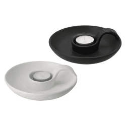 Duo Kerzenhalter, Set von 2, ca. 15,5cm Durchmesser - Stilvolles Wohnaccessoire