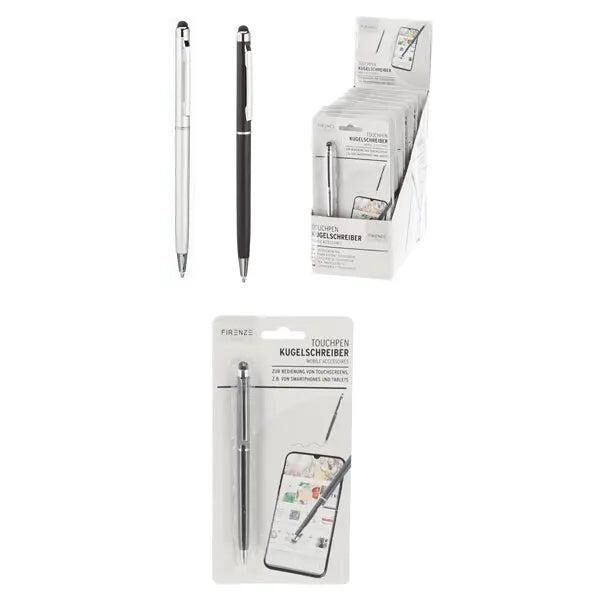 Duo-Pack Kugelschreiber mit Touchpen f&uuml;r Smartphones/Tablets