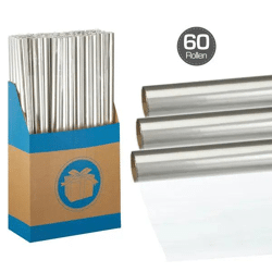 Durchsichtige Geschenkfolie, 70x200 cm - Klare Verpackungslösung