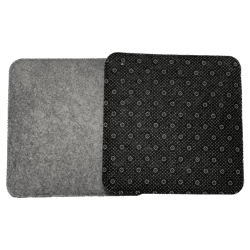 Eckige Filz-Sitzauflage, Rutschfest, ca. 35x35cm, 2er-Set | Stabile Stuhlkissen
