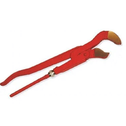 ECKROHRZANGE : Robuste Eckrohrzange - Profi Winkelschlüsselzange für präzise Sanitärinstallationen und Bauarbeiten