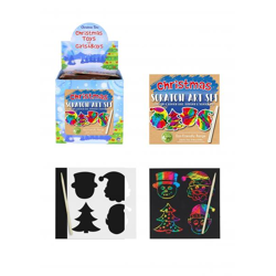 Eco Mini Magic Color Kratzset - Weihnachtsdesign, 8,5x8,5 cm, Kreativset