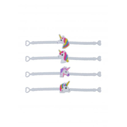 Einhorn-Armband, 19 cm, weiß, 8 verschiedene Designs – bezauberndes Accessoire für Kinder