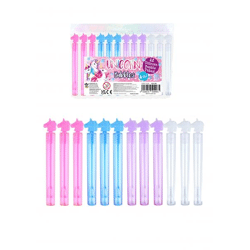 Einhorn-Blasen-Partytuben, 4 ml, 10,5 cm, in 4 Farben – Partygeschenke für Kinder