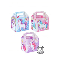 Einhorn Lunchbox 14L x 9,5B x 12H cm | Kinder Brotzeitbox Mit Motiv