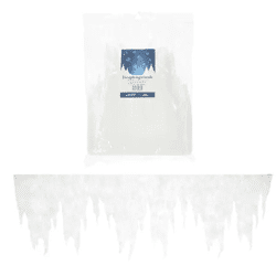 Icicle garland, set of 2, each 100 x 30 cm - Enchanting winter decoration
