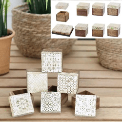 Elegante Schmuckkassette - Weiß/Gold, ca. 5x5cm: Stilvolle Aufbewahrungslösung für Ihre Schätze