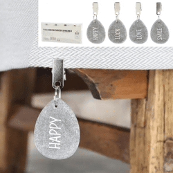 Elegante Tischdeckenbeschwerer aus Naturstein - 4er Set - Dekorative Gewichte für Tischdeckenstabilität