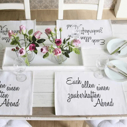 Elegantes Tischset zauberhafter Abend, ca. 48x33cm – Stilvolle und praktische Tischdekoration