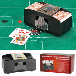 Elektrische Kartenmischmaschine - Automatischer Kartengeber für Poker und Kartenspiele
