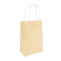 Elfenbeinfarbene Tasche Mit Griff, 14x21x7 cm - Elegante Damenhandtasche