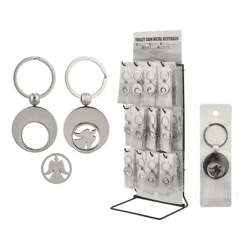 Engel Schlüsselanhänger mit Einkaufswagenchip – Praktisch & Schützend