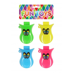 Entenpfeifen, 6,8 cm x 4,9 cm, 5 verschiedene Farben - Lustiges Partygeschenk für Kinder