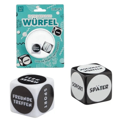 Entscheidungswürfel, 2er-Set, Kompakte 3x3cm - Spiel und Spaß